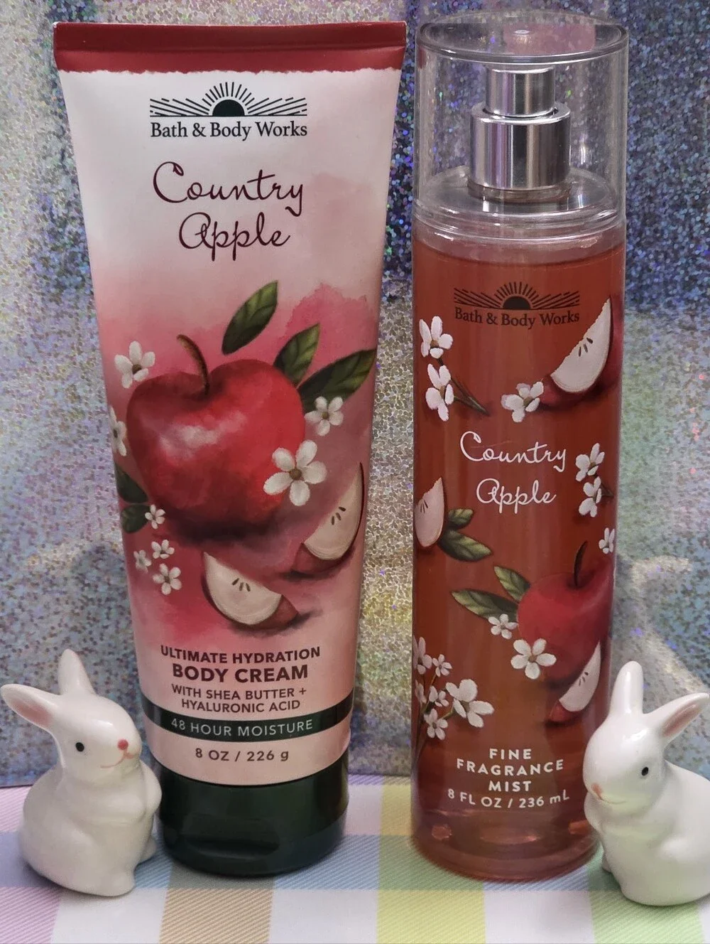 Bath & Body Works Country Apple Body Cream & Fragrance Mist Set NEW Ultra RARE